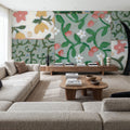 Quilted Floral III Mural Wallpaper - room preview 04