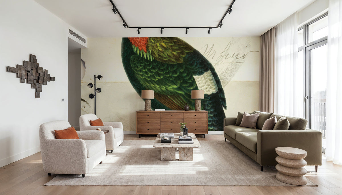 Pretty Bird IV Mural Wallpaper - room preview 04