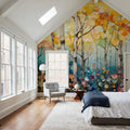 Joyful Forest Mural Wallpaper - room preview 04