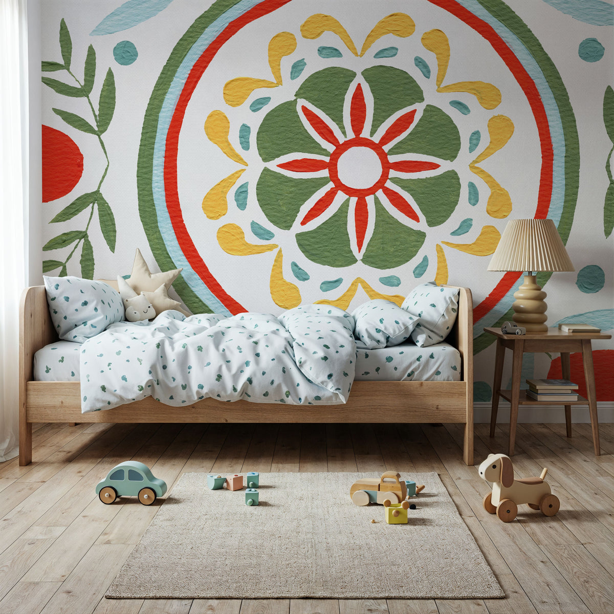Tex Mex Mandala Tile I Mural Wallpaper - room preview 04