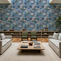 Fantasy Treetops, Blue Mural Wallpaper - room preview 04