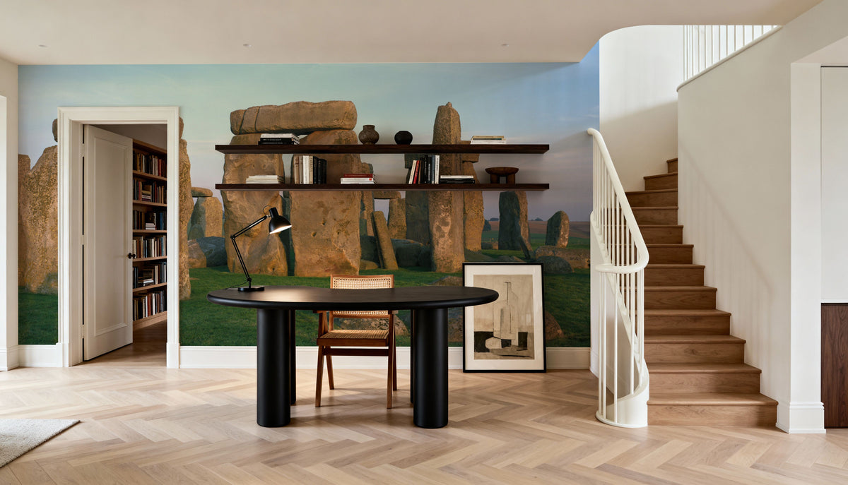 Ancient Stonehenge Circle Mural Wallpaper - room preview 04