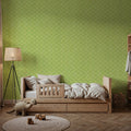 Coastal Scales Green Mural Wallpaper - room preview 04