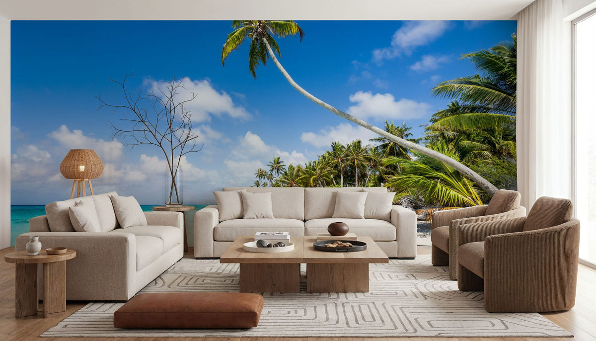 Tropical Beach on Fakarava Mural Wallpaper - room preview 04