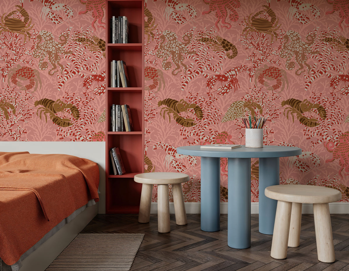 Vibrant Coral Reef, Coral Mural Wallpaper - room preview 04