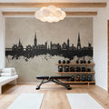 Derry Northern Ireland Skyline Concrete Mural Wallpaper - room preview 04