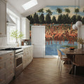 Flamingos Mural Wallpaper - room preview 04