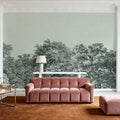 Over the Treetops, Seafoam Mural Wallpaper - room preview 04