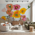 Sorbet Flowers Mural Wallpaper - room preview 04