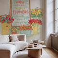 Flea Market Flowers II Mural Wallpaper - room preview 04