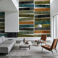 River Stripes Mural Wallpaper - room preview 04