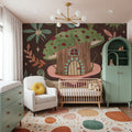 Floralscape Fairies IV Dark Mural Wallpaper - room preview 04
