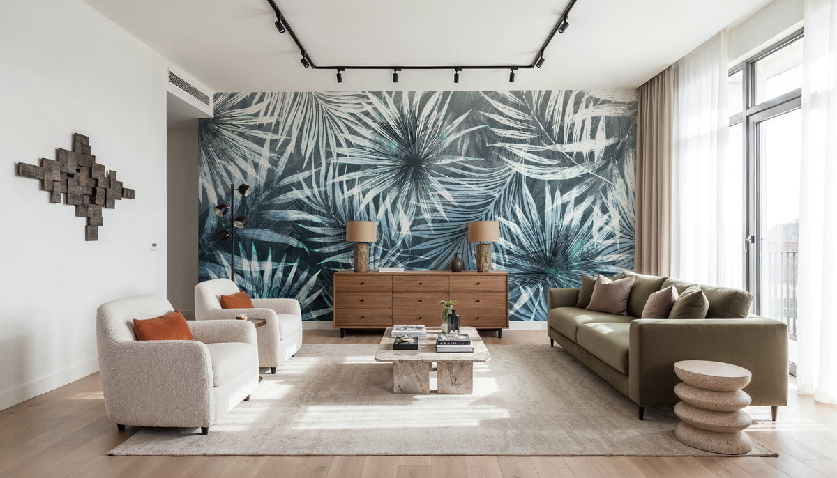 Tiger Leaves Mural Wallpaper - room preview 04