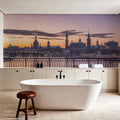 Riverside Twilight Mural Wallpaper - Neutral Tone - room preview 04