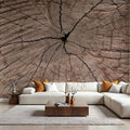Tree Ring Portrait Mural Wallpaper - room preview 04