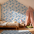 Blue Rainbows Mural Wallpaper - room preview 04
