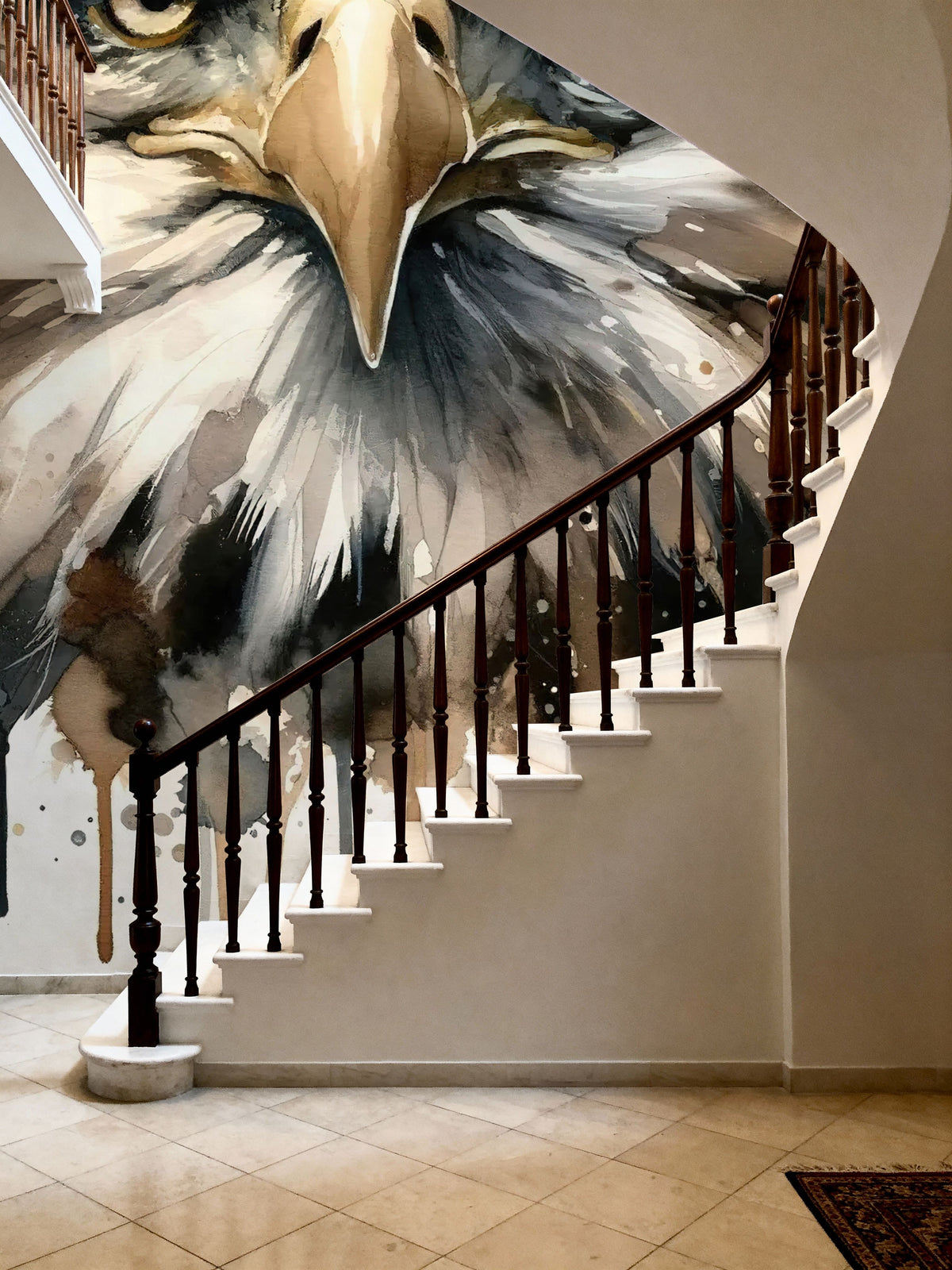 Eagle's Gaze Echoing Mural Wallpaper - room preview 04