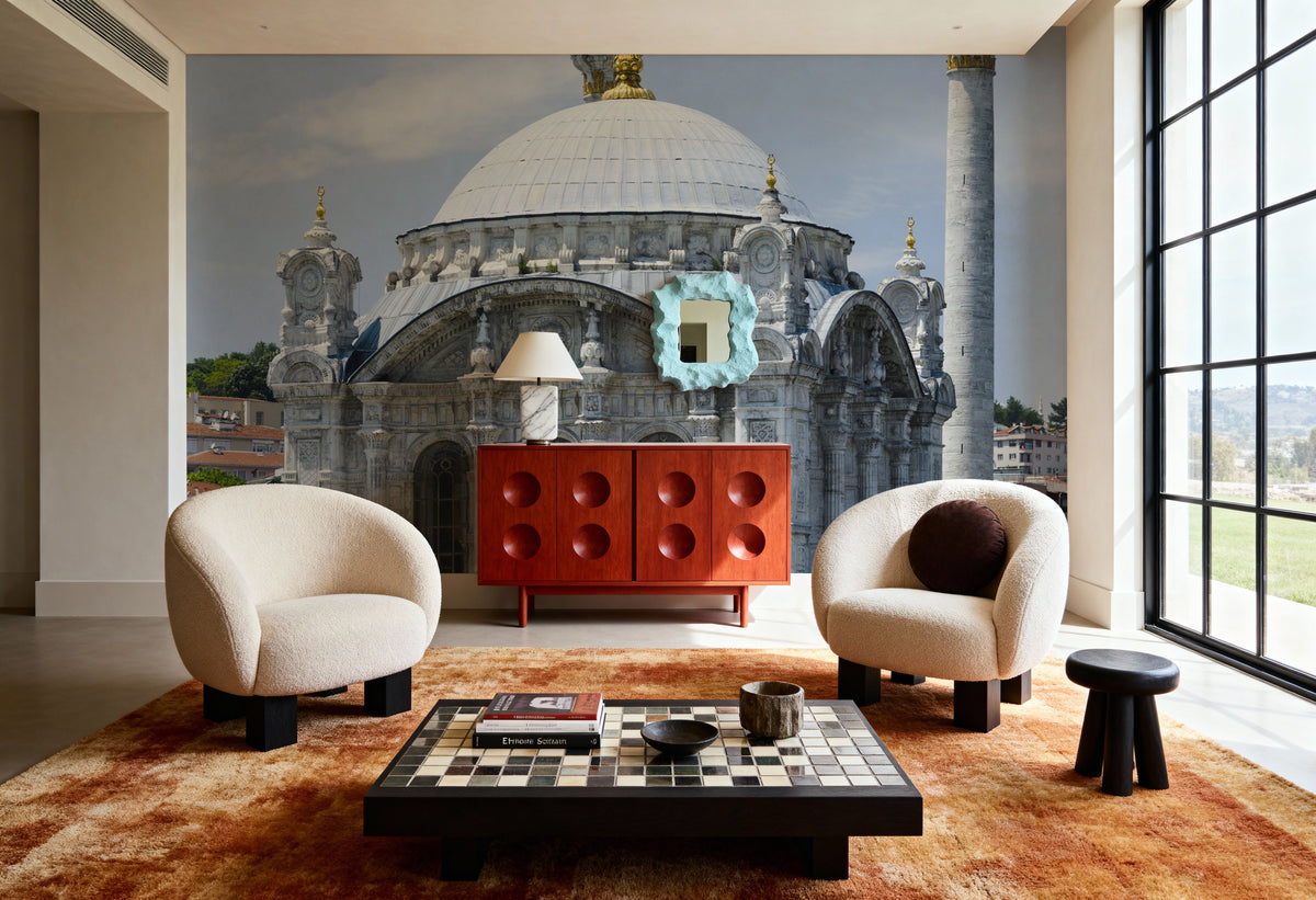 Golden Minaret Mosque Mural Wallpaper - room preview 04