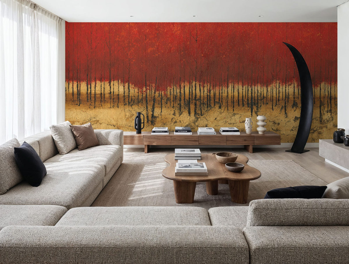 Orange Trees III Mural Wallpaper - room preview 04