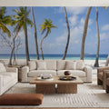 Palm Tree Beach Mural Wallpaper - room preview 04
