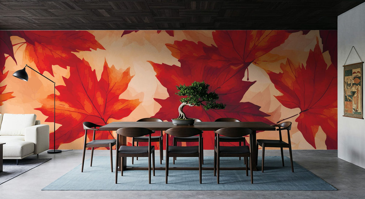 Oaks by Fall Mural Wallpaper - room preview 04