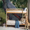 Jungle Parrot II Blue Mural Wallpaper - room preview 04