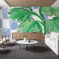 Checkered Palm Mural Wallpaper - room preview 04