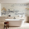 Textured Gold Mural Wallpaper - room preview 04