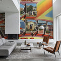 Greetings From Lake Worth Mural Wallpaper - room preview 04