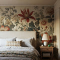 Dahlia Days, Orange Mural Wallpaper - room preview 04