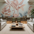 Stealth Flamingo Mural Wallpaper - room preview 04