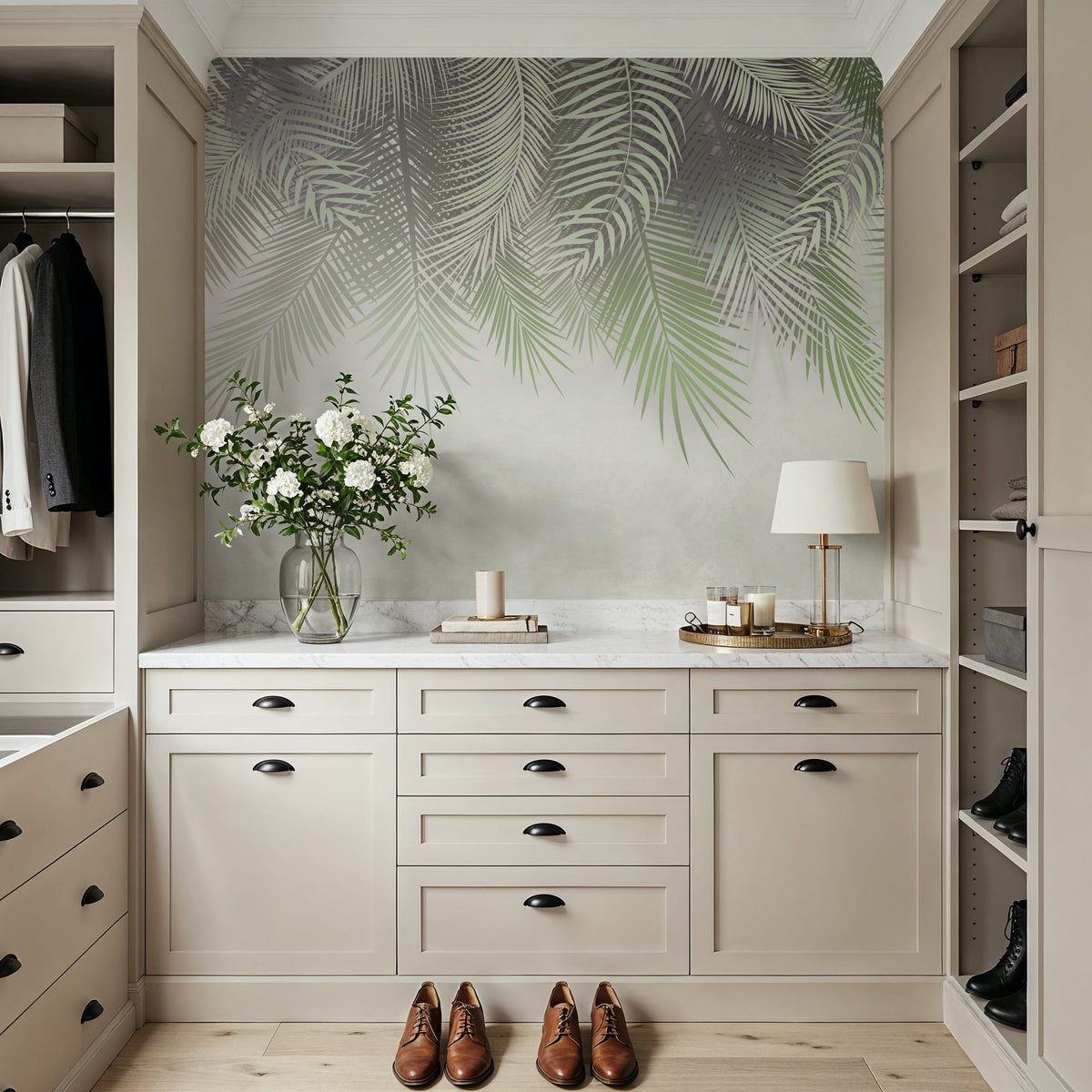 Home Grown Palms Mural Wallpaper - Edition 3 - room preview 04