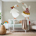 Ducks in the Pumpkin Patch VII Mural Wallpaper - room preview 04