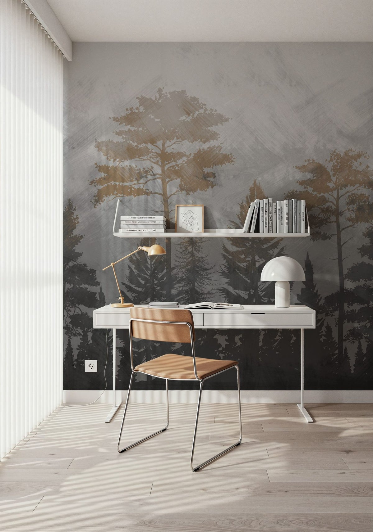 Canadian Mountains Mural Wallpaper - room preview 04
