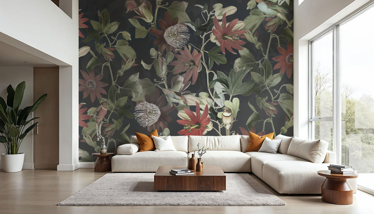 Seven Birds Mural Wallpaper - Edition 3 - room preview 04