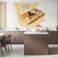 Sweet Delights on Stripes Mural Wallpaper - room preview 04