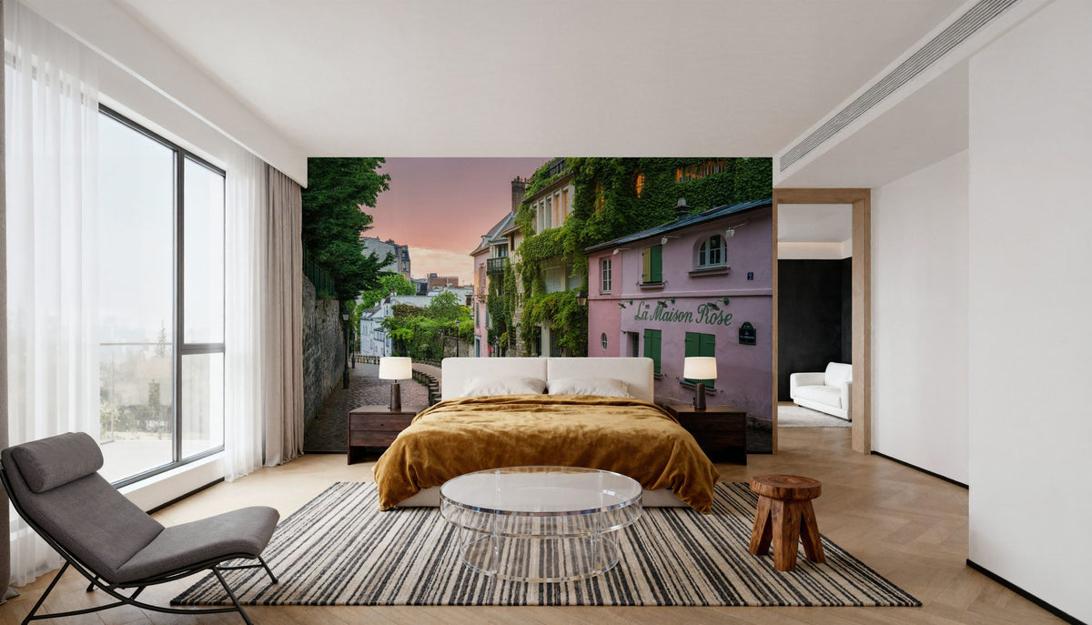 Streets of Montmartre Mural Wallpaper - room preview 04
