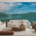Floating in the Ocean Mural Wallpaper - room preview 04