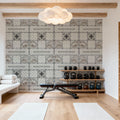 Sakura & Bird, Beige Mural Wallpaper - room preview 04