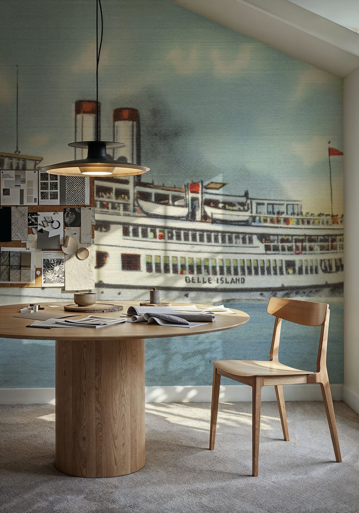 Greetings From Belle Island Mural Wallpaper - room preview 04
