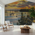 Greetings From Sunset Views Mural Wallpaper - room preview 04