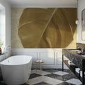 Ornate Monstera Leaf I Mural Wallpaper - room preview 04