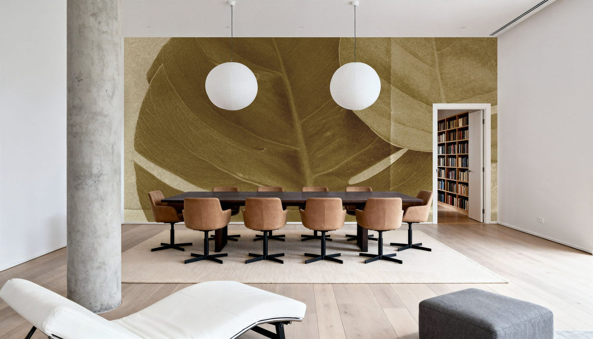 Monstera Leaf II Mural Wallpaper - room preview 04