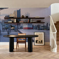 Harbor Clock Mural Wallpaper - room preview 04