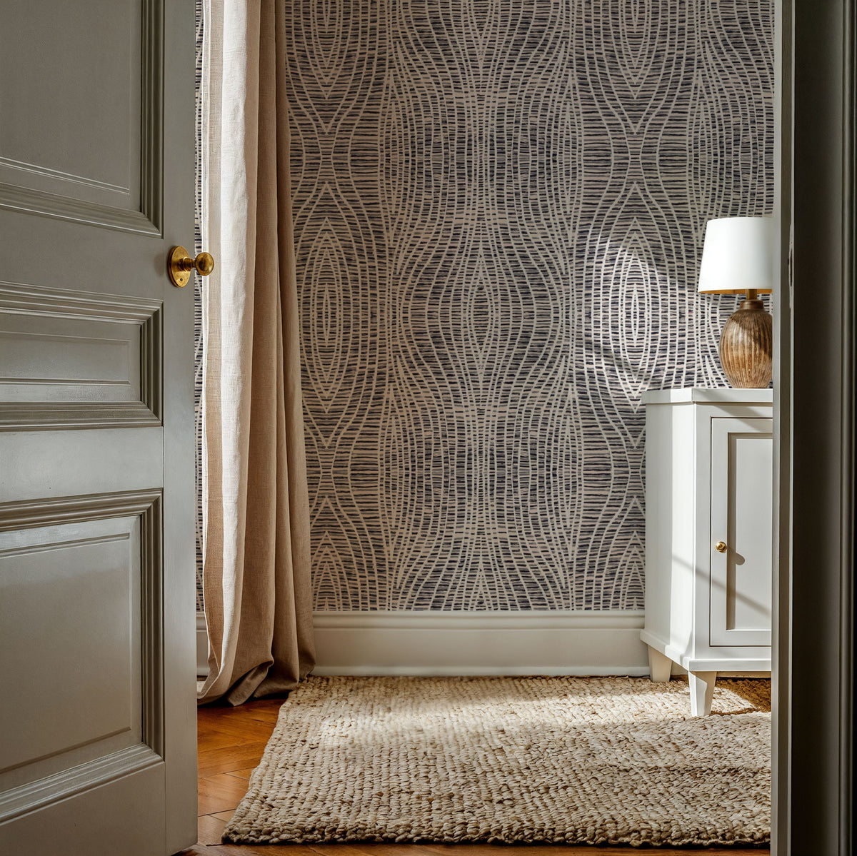 Stripes in Pattern Mural Wallpaper - room preview 04