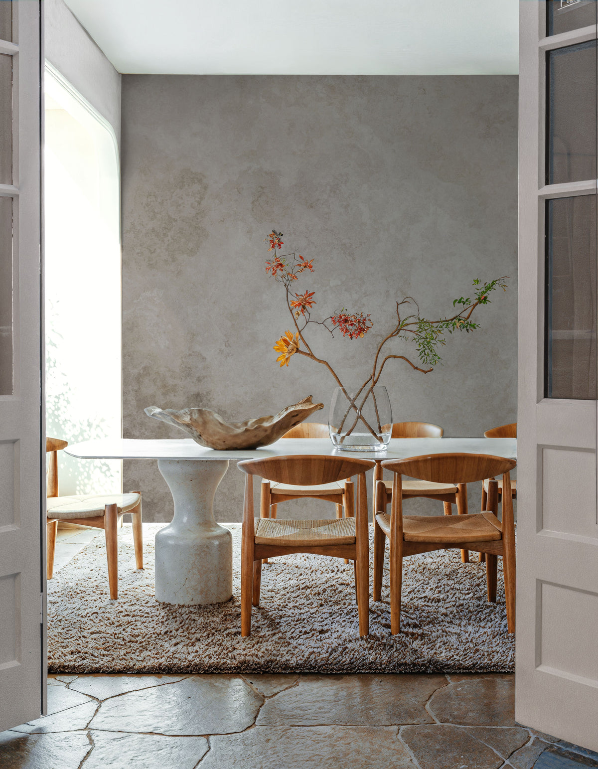 Subtle Plaster Wall Mural Wallpaper - room preview 04