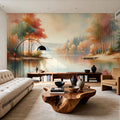 Serene Autumn Mural Wallpaper - room preview 04