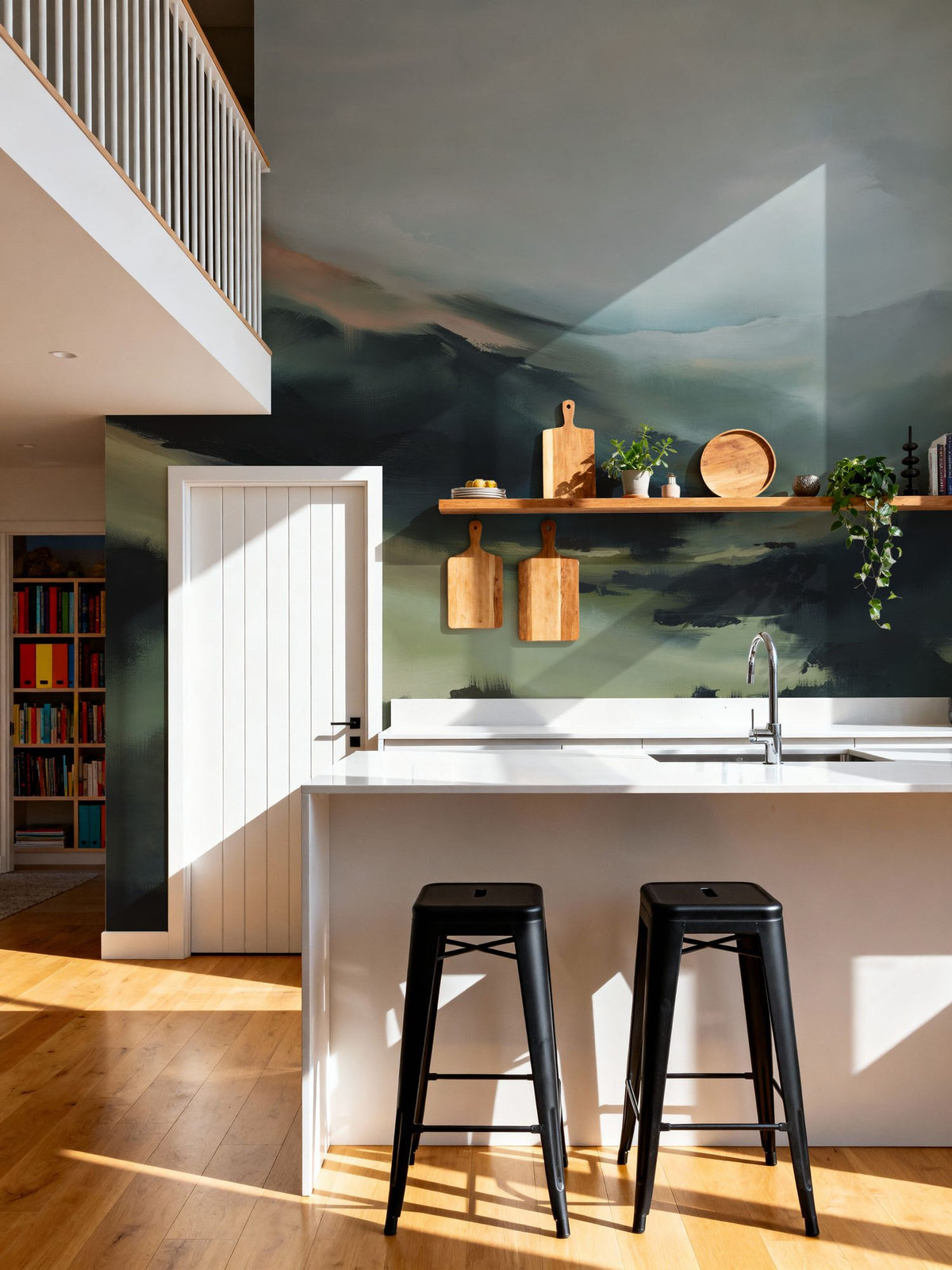 In the Valleys Embrace Mural Wallpaper - room preview 04