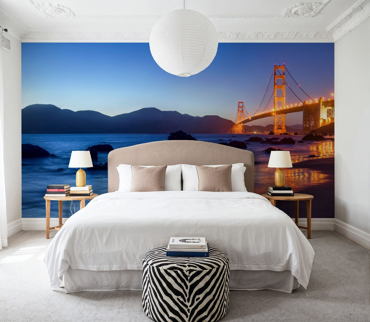 Golden Gate Bridge From Marshall Beach Pt. III Mural Wallpaper - room preview 04