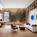 Pattys Tulips Mural Wallpaper - room preview 04